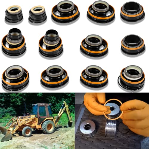 Image of 13Pcs Whole Machine Seal Kit Fit for Case 580E 580SE 580SD, Boakhoe Loader Bucket Hydraulic Cylinder Seal Kit (G109456*2+G109417*2+G109423*5+G109460*2+G109504+G109452)