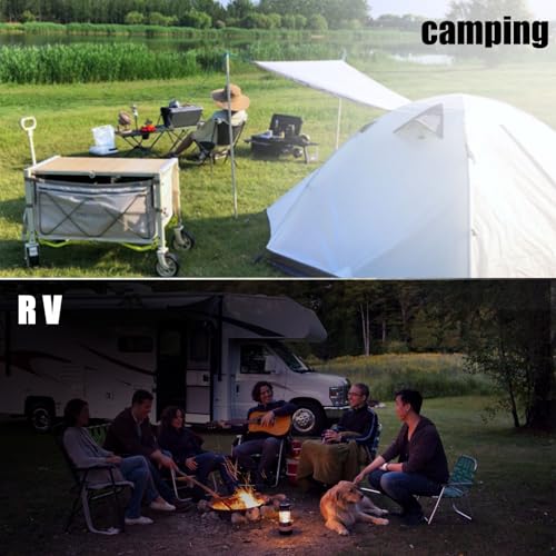 RULLINE RV and Camper Sewer Waste Plumbing Connection System Kit Compatible with 3\" PVC Pipe RV Sewer Hose Fittings RV Sewer Adapter and Pipe Stand