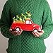 Milltown Merchants Ceramic Christmas Tree in Vintage Truck - Nostalgic Tabletop Decor - (11