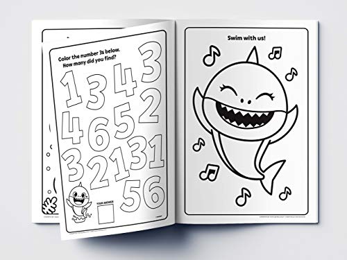 Image of Pinkfong Baby Shark - Ocean Music : Super Coloring and Activity Book