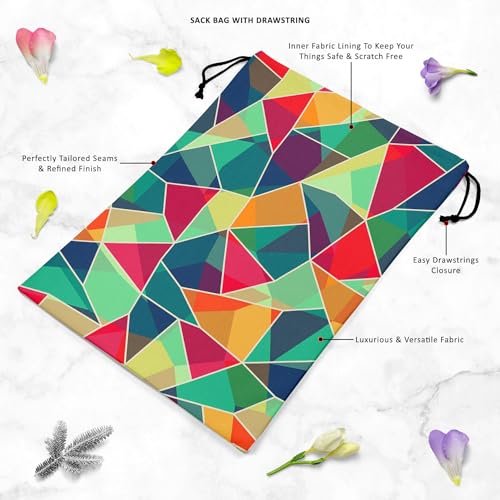 Image of ArtzFolio Mosaic D1 | Reusable Sack Bag | Bag for Gym, Storage, Vegetable & Travel