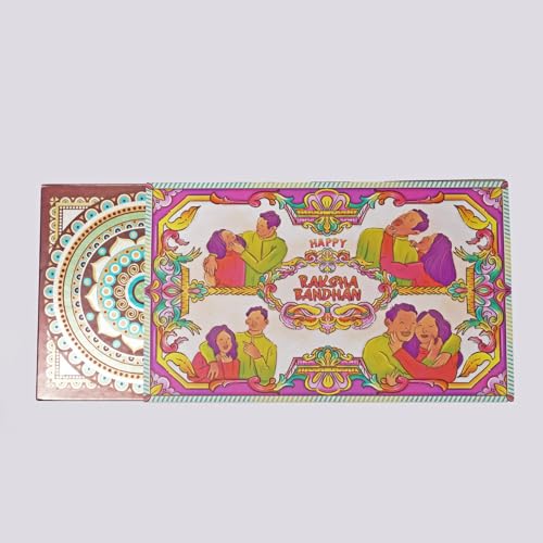 Image of Velvet Fine Chocolates Rakhi Rituals Sweet Box | Handmade Chocolates for Rakshabandhan | Assorted Chocolates & Evil Eye Rakhi Combo | Perfect Sibling Bonding Gift | Pack of 1