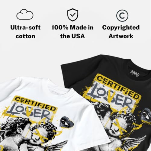 Image of DopeSkill Graphic Tee Streetwear Hip Hop Hypebeast Street Style Crew Neck Unisex T-Shirt Sneaker Colour Matching Shirts Angel