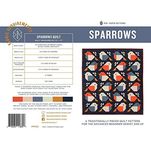 Sparrows Quilt Pattern