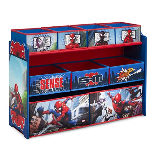 Marvel Spider-Man Deluxe 9 Bin Design and Store Toy Organizer by Delta Children Greenguard Gold Certified