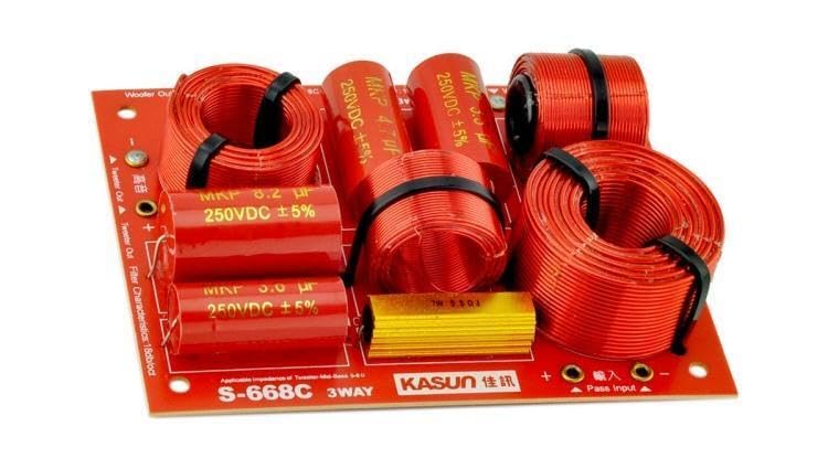 Generic 1pcs 180W Double Woofer Speaker Frequency Divider Audio Crossover Filter S-668C