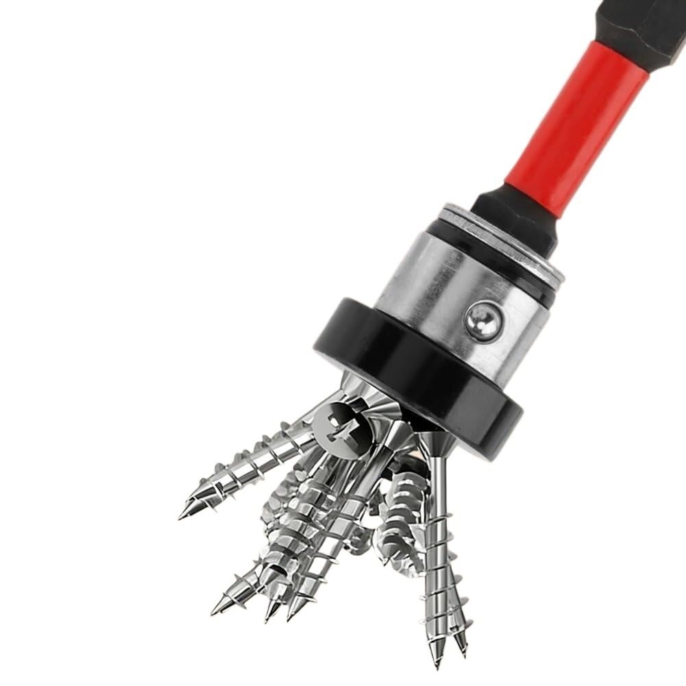 5 szt. Wiertła do płyt kartonowo-gipsowych 1/4" Hex z regulowaną głębokością PH2 Bit pozycjonujący adapterem Zestaw przedłużek(6 Pcs)