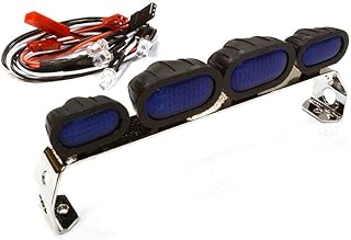 Integy RC Model C25510BLUE Realistic Roof Top Spot LED (4) Light Set 107mm Wide for 1/10 Scale Off-Road