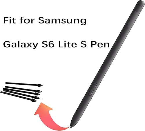 Miniatura 2 de Paquete de 5 puntas de repuesto negras Tab S6 Lite para bolígrafo compatibles con Samsung Galaxy Tab S6 Lite, puntas de repuesto + 1 pinza