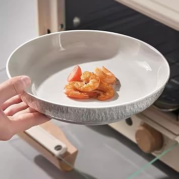 Dinner Plates Set Dinner Plates, Dishes, Household Ceramic Dishes, Tableware, Light Luxury Dinner Plates, Deep Dishes, Dishes Kitchen Salad Bowl (Color : A*2)