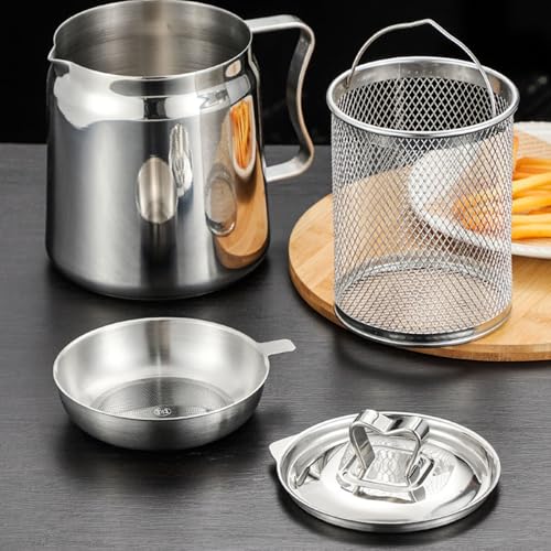Bouilloire en acier inoxydable avec panier et couvercle - 6