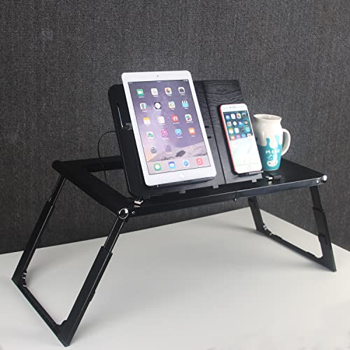 Laptop Desk For Bed,Asltoy Laptop Bed Tray Table,Foldable Lap Desk Tablet Stand Notebook Bed Tray Desk With Internal Usb Fans Laptop Table Height & Angle Adjustable Breakfast Table Desk #TOP5