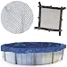 Swimline 15 x 30 Foot Oval Above Ground Swimming Pool Leaf Net Cover | CO91224