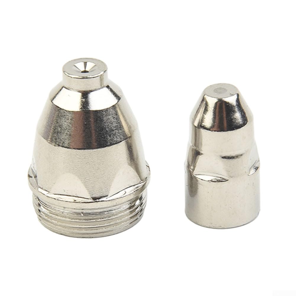 Lot de 100 consommables pour torche de coupe plasma, électrode plasma P-80 et buse plasma pour machines de découpe plasma CUT-70 CUT-80 CUT-100 CUT-120 (1,7 mm)