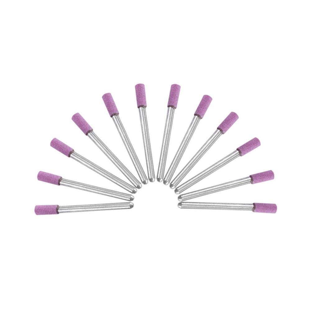 Codolo di rettifica, Punta di, igliare 50 pz/Set Utensili per affilare la Mola con Gambo Rotarys con Testa in Pietra abrasiva da 4 mm per Kit Dremels e Strumento Rotarys C