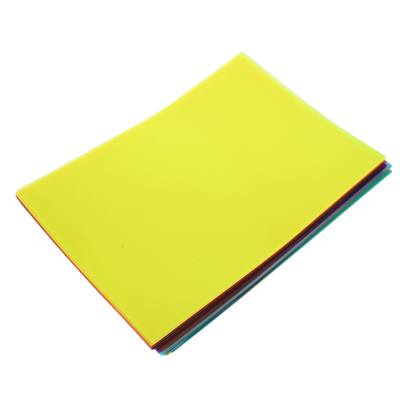 SHERCHPRY 50 Blatt A4 Farbiges Zellophan Geschenkpapier Durchsichtiges Bastelpapier für Dekorative Lichtfilterfolie für Selbstgemacht Kunst und Geschenkverpackung