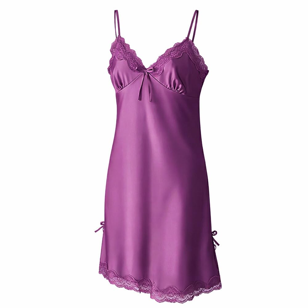 [Ｋａｒｌｙ　Ｓｈｏｐ] サテンスリップ 透けない セクシー ランジェリー ベビードール 大きいサイズ 光沢 上品 エレガント su960