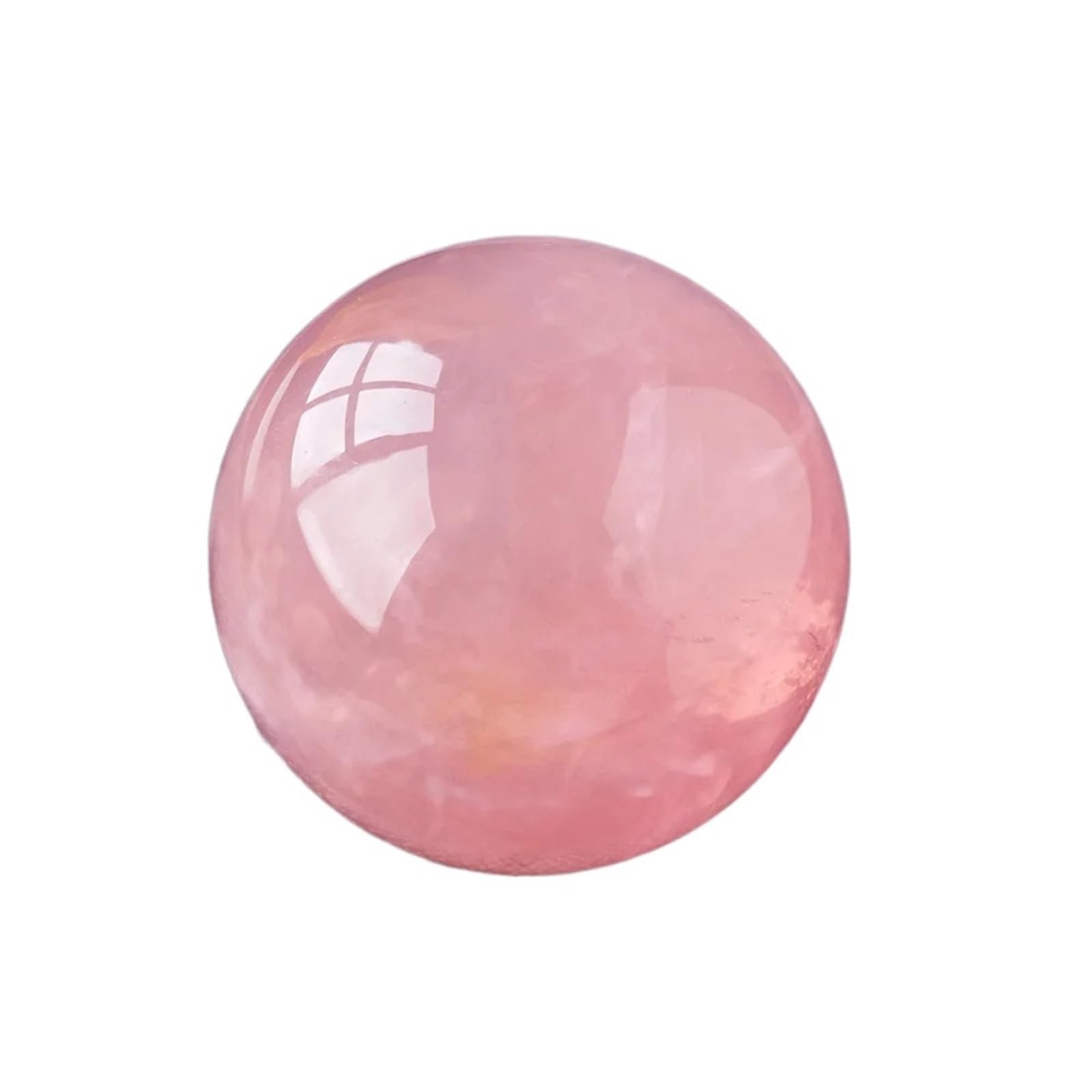 AUOQKQUT Crystal Ball Rose Quartz Magic Collection Decoration Photography Ornaments (Size : 6.5-7cm)