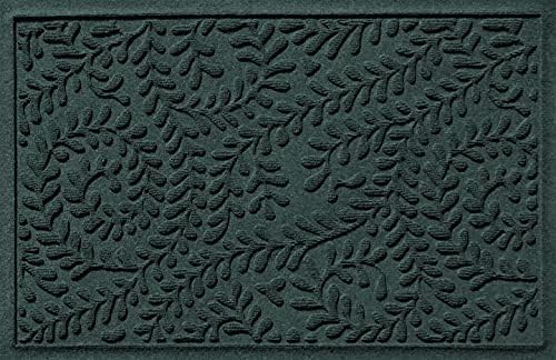 (Oversized Doormat, 0.9m by 1.5m, Evergreen) - Waterhog Doormat, 0.9m x 1.5m, Skid Resistant, Easy to Clean, Catches Water and Debris, Boxwood Collection, Evergreen