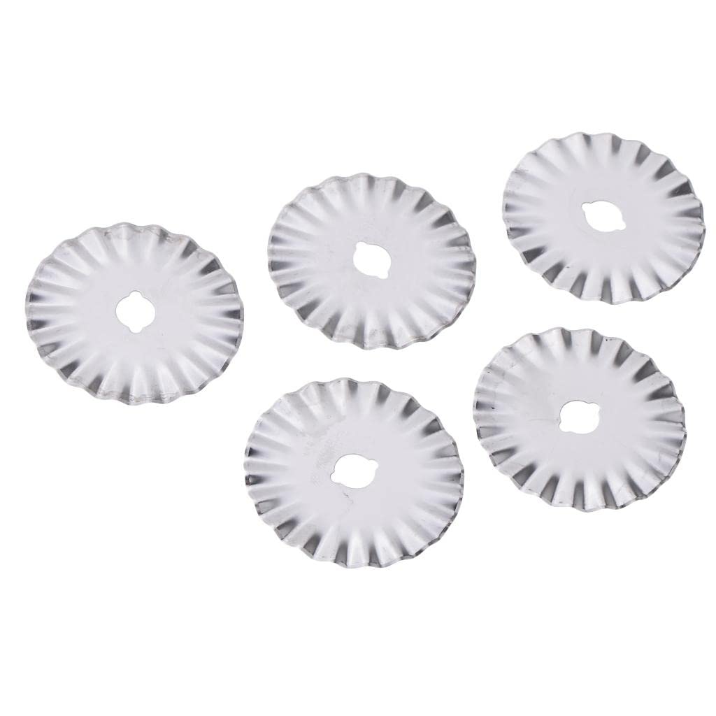 2 Juegos De 10 Cuchillas Onduladas 45Mm | corte ondulado, acero endurecido, compatibilidad universal, incluye estuche
