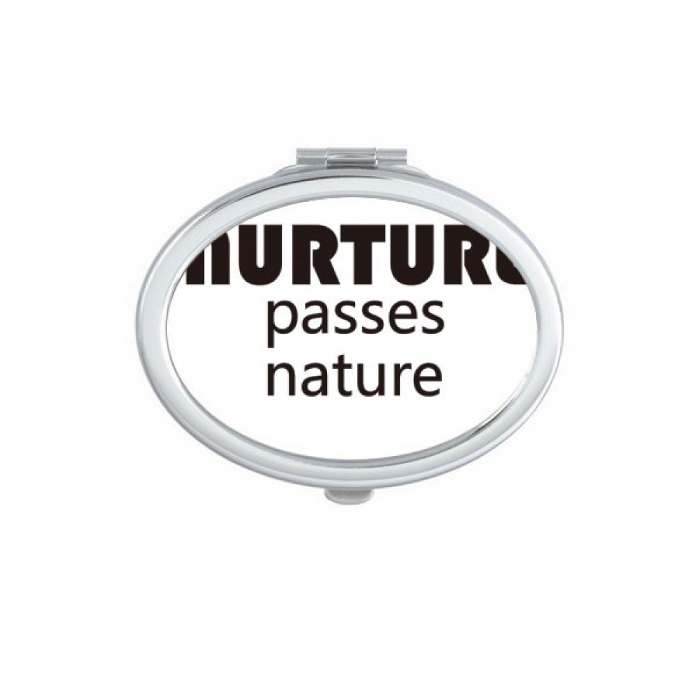Miroir maquillage compact ovale pour corriger son teint partout