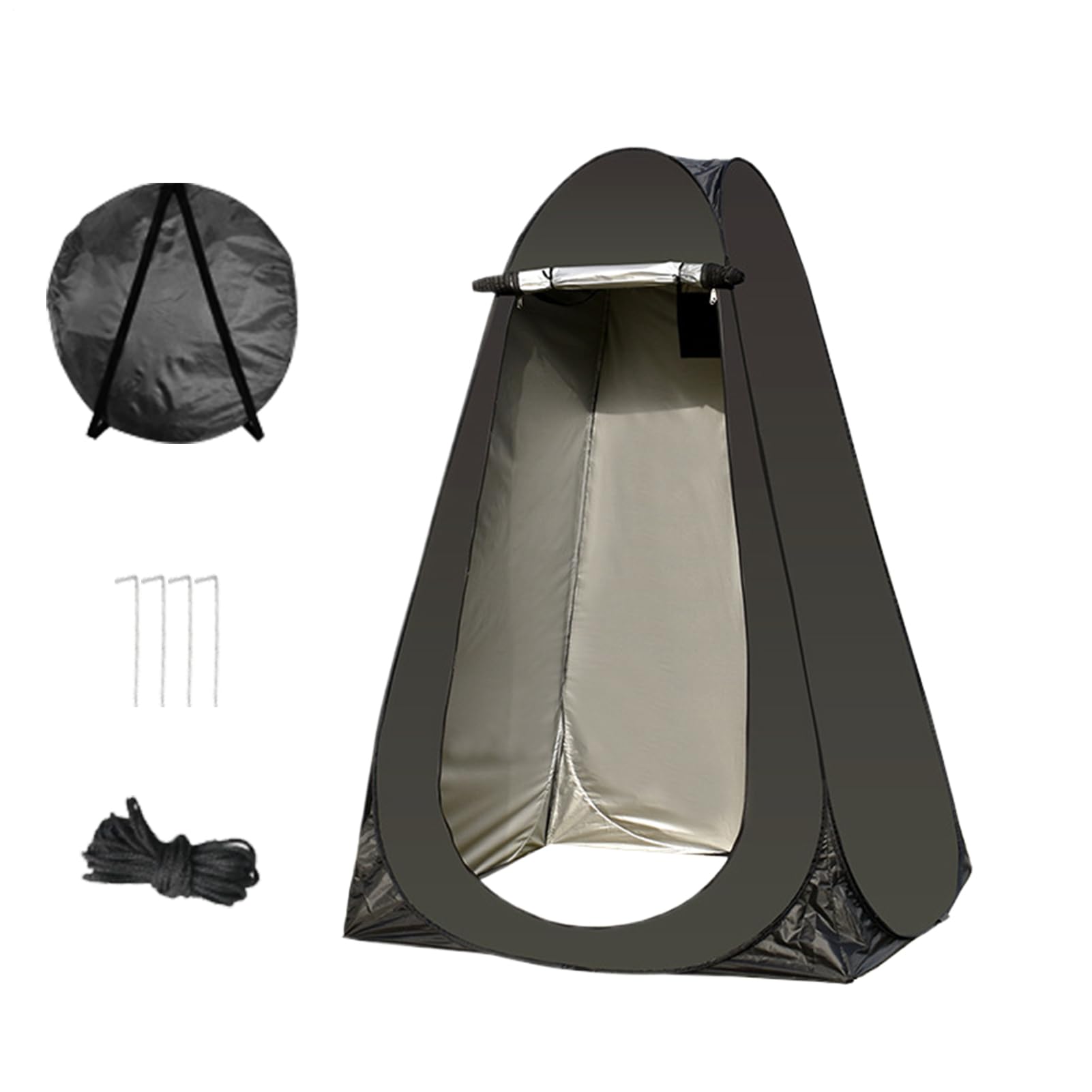 Tenda Spogliatoio Portatile per la Privacy, Chiuso e Oscurante | Tenda Per WC Temporanea Da Esterno Per Adulti, BBQ, Spogliatoio, Campo Sportivo, Bici, Pesca E Vacanza