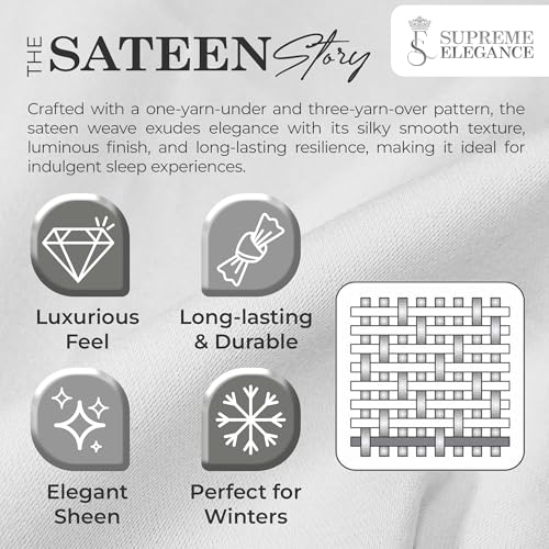 Image of 600 Thread Count Light Gray Bed Sheets Set Twin Size, 100% Cotton Ultra-Soft & Silky, Back to School College Essentials, Wrinkle-Resistant Sateen Weave Deep Pocket Sheet Set (Twin, Soft Silver)