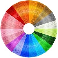 3D Pen PLA Filament Refills - Wiseten 20 Colors 3D Printing Pen Filament 1.75mm, 16.4 Feet per Color Total 328 Feet for Most Intelligent 3D Pen 3D Printer