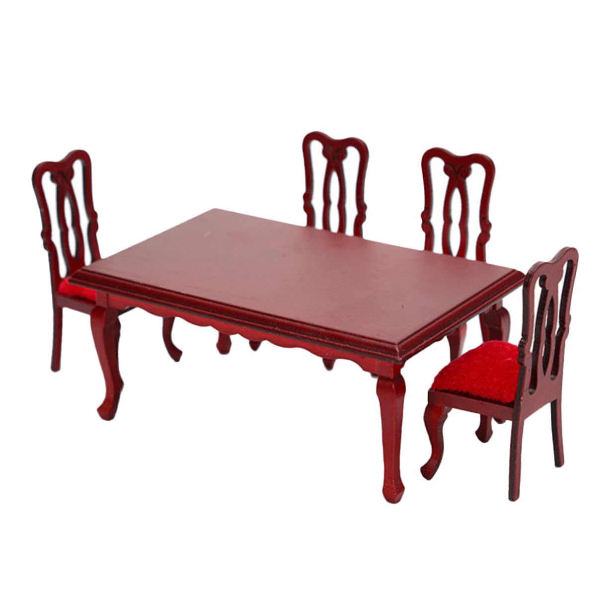 Accessoires décoratifs solides table et chaises miniatures - 7