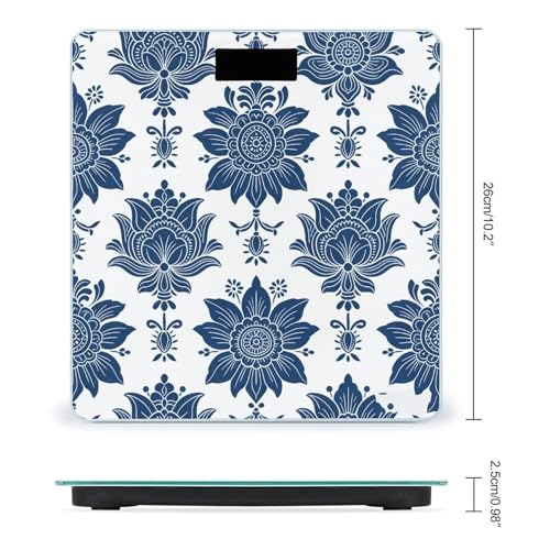 Báscula digital de baño LZQPOEAS con pantalla LCD miniatura 2