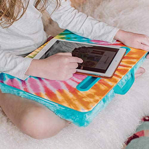 3C4G Three Cheers For Girls By Make It Real - Tie Dye Lap Desk - Laptop Desk With Tablet, Phone, Or Device Holder - Lap Desk For Kids With Pillow Cushion #TOP4
