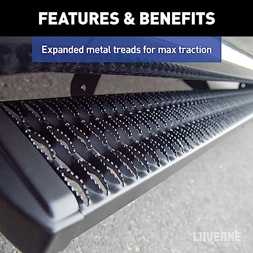 Luverne Grip Step tablero lateral aluminio negro 54 in miniatura 3