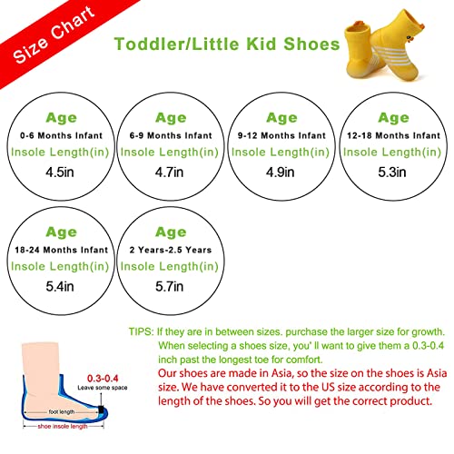 Baby Sock Shoes Toddler Cartoon Soft Rubber Sole Non Slip Indoor Floor Slipper For Infant Boys Girls First Walking Trainers Shoe Yellow Duck25 #TOP1