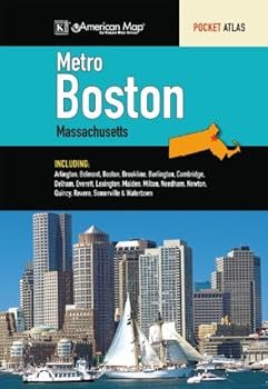 Spiral-bound Boston, MA Metro Pocket Atlas Book