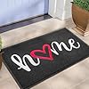   EARTHALL-Door-Mat-Outdoor-Indoor-Home-Doormat-30x175-Durable-Floor-Mat-Non-Slip-Rug-Ultra-Absorb-Mud-Easy-Clean-Front-Doormat-for-Garage-Entryway-Patio-High-Traffic-Areas-Black