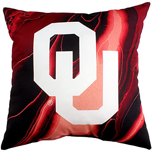 Image of College Covers Oklahoma Sooners 2 Sided Color Swept Decorative Pillow, 16 inch, Made in The USA