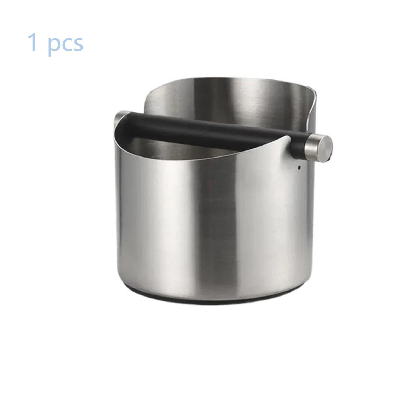 Coffee Knock Box Style Espresso Dump Bin Espresso Puck Smaltimento for La Casa Cucina Ufficio Accessori for Macchine Da Caffè Strumenti(Silver S)
