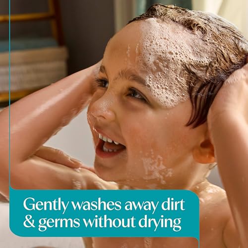 Image of Aveeno Kids Sensitive Skin Face & Body Wash, Nourishing Oat Extract, Wash Away Dirt and Germs Without Drying, Kids Body Wash is Tear-Free, Hypoallergenic, Sulfate- & Dye-Free, 18 Fl Oz