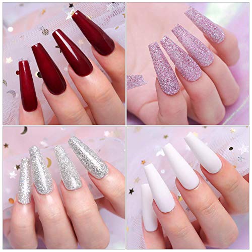 AZUREBEAUTY Conjunto de 15 ml de base em pó para imersão de unhas francesas arte manicure iniciante