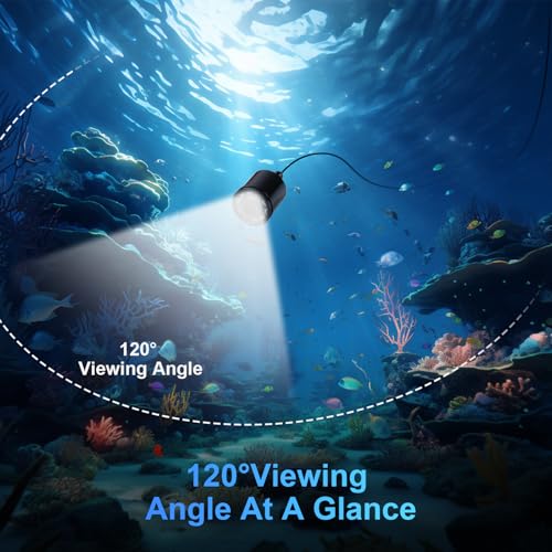 Image of 4.3 inch Fish Finder Underwater Fishing Camera, Infrared Night Vision, Wide Angle, IP65 Waterproof, with 4.3 Inch IPS Display, for Ice, River and Boat