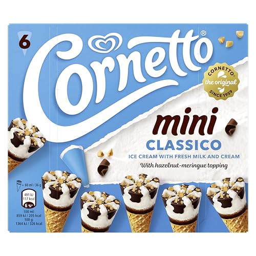 Cornetto Mini Classico x 6 Helado, 60 ml