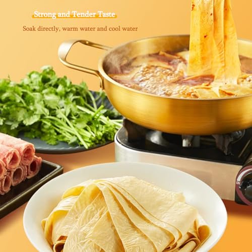 image for HVNAOUE Fresh Dried Soybean Peel,Extra Soft Yuba Tofu Skins,Handcrafte