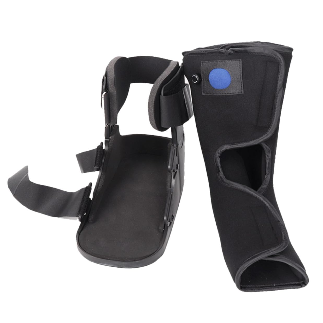 Low-profile Ankle Walking Boot with Inflatable, Medical Foot Support Brace for Post-surgery, Sprained Ankle Stabilizer for Adults