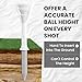 Amy Sport Golf Tees Plastic 3 1/4 inch Upgrade Unbreakable Bulk 30 Pack Reduce Friction Side Spin Durable Stable 83 mm Long Tee for Golfer Practice (White, 30 Pcs in 3 1/4 inch)