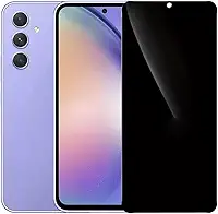 Pacote com 1 protetor de tela de privacidade para Samsung Galaxy A54 5G, película de vidro temperado anti-espião, cobertura total, antiarranhões, sem bolhas, fácil instalação