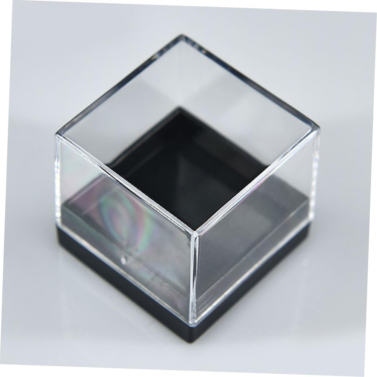 SOLUSTRE 12pcs Mineral Specimen Storage Boxes Plastic Showcase Containers for Raw Stones Educational Collectible