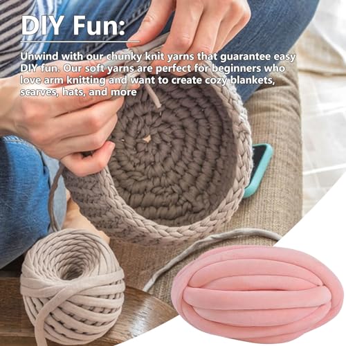 Fio para tricô de braço | Fio de crochê grosso DIY multifuncional e lavável | Suprimentos de artesan