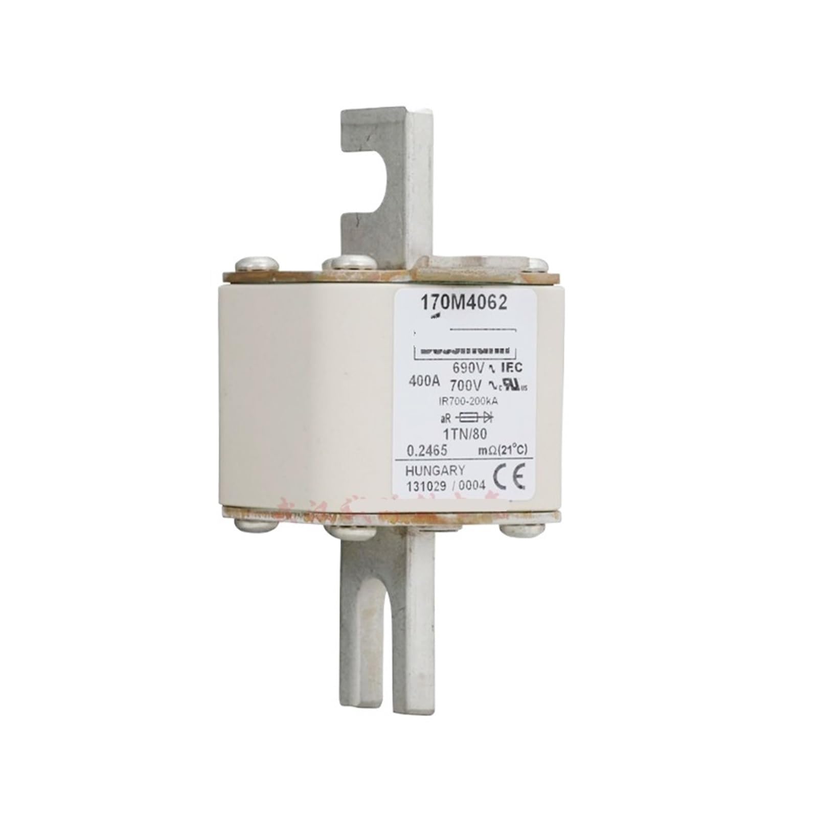 Fusible 170M4062 haute performance industrielle 690V 400A corps carré - 2