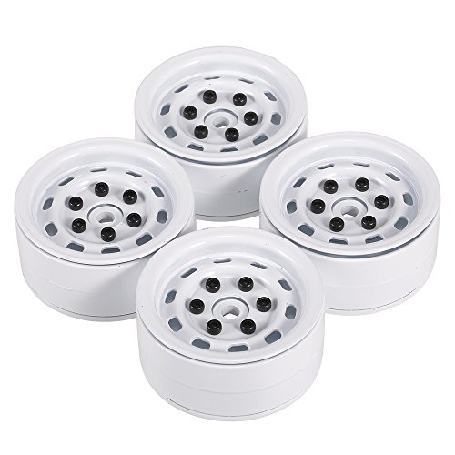 OWSOO 4 pcs AX-618WH 1.9 polegadas Metal Roda Hub Rim Set para Axial SCX10 D90 1/10 RC Rock Crawler