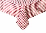 gefertigt aus 100% Baumwolle texpot Landhaus Tischdecken kariert aus 100% Baumwolle (100x140 cm, rot-weiß kariert)